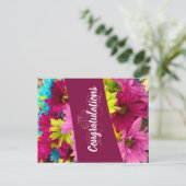 Glückwünsche Postkarte (Stehend Vorderseite)