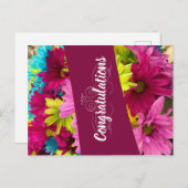 Glückwünsche Postkarte (Vorne/Hinten)