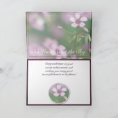 Glückwünsche - rosa hölzerner karte (Innenseite)
