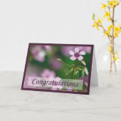 Glückwünsche - rosa hölzerner karte (Gelbe Blume)