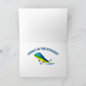 Glückwünsche: Ruhestand Mahi mahi (Dorado) Karte (Innenseite)