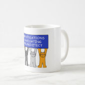 Glückwünsche schlossen an als Architekt ab Kaffeetasse (VorderseiteRechts)