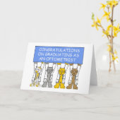 Glückwünsche schlossen an als Optometriker ab Karte (Gelbe Blume)