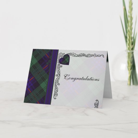 Glückwünsche - schottischer karte (Vorderseite)