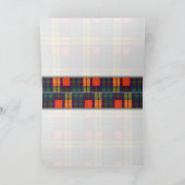 Glückwünsche - schottischer Tartan-Buchanan-freier Karte (Innenseite)