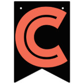 GLÜCKWÜNSCHE - SCHWARZ U. MEHRFARBENtext Wimpelkette (Erste Fahne)