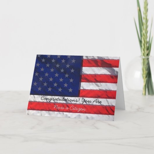 Glückwünsche! Sie sind jetzt ein Bürger Karte (Vorderseite)