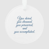 "Glückwünsche, "trauten sich Sie, Sie träumten, Ornament (Rückseite)