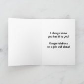 Glückwünsche - TWH gehendes Pferd - Western Karte (Innenseite)