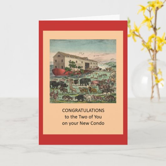 Glückwünsche über New Condo - Spaß Karte (Gelbe Blume)