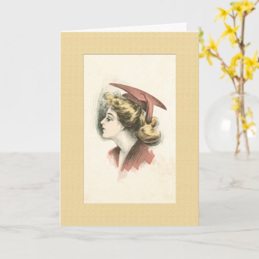 Glückwünsche: Uni-oder Highschool Absolvent Karte (Gelbe Blume)