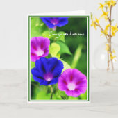 Glückwünsche - Winden-Gruß-Karte Karte (Gelbe Blume)