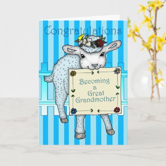 Glückwünsche zu einer Großmutter Karte (Gelbe Blume)