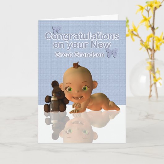 Glückwünsche zu einer Großmutter Karte (Gelbe Blume)