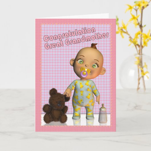 Glückwünsche zu einer Großmutter Karte (Gelbe Blume)