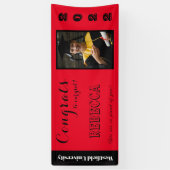 Glückwünsche zu unserem Grad Red Banner (Vertikal)