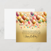 Glückwünsche zum leuchtenden Geburtstag (Vorne/Hinten)