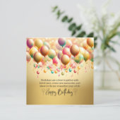 Glückwünsche zum leuchtenden Geburtstag (Stehend Vorderseite)