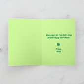 Glückwünsche zum St. Patrick's Day Karte (Innenseite)