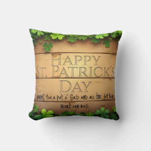 Glückwünsche zum St. Patrick's Day 🍀 Kissen