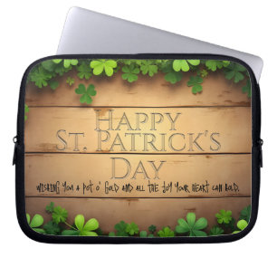 Glückwünsche zum St. Patrick's Day 🍀 Laptopschutzhülle