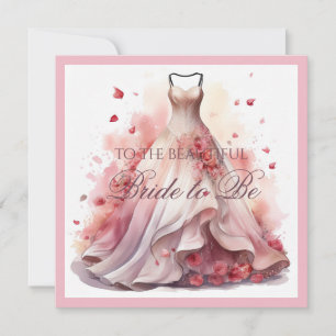 Glückwünsche zur Brautparty im weißen Hochzeitskle