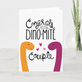 Glückwünsche zur Dino-Mite-Coupé-Karte Karte