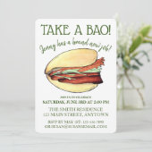 GLÜCKWÜNSCHE zur Feier des Bauchbun Einladung (Stehend Vorderseite)