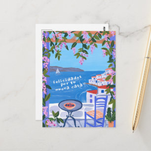 Glückwünsche zur neuen Wohnung mit Meerblick Kunst Postkarte