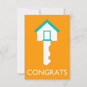 Glückwunschhausschlüssel Einladung