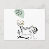 Glückwunschjesus Postkarte (Vorderseite)