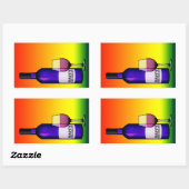 Glückwunschjubeln Rechteckiger Aufkleber (Blatt)