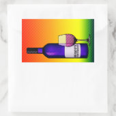 Glückwunschjubeln Rechteckiger Aufkleber (Tasche)