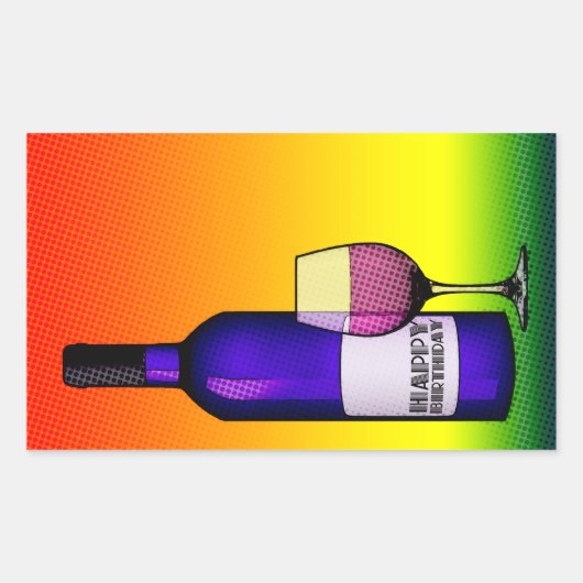 Glückwunschjubeln Rechteckiger Aufkleber (Vorderseite)