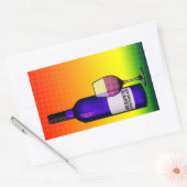 Glückwunschjubeln Rechteckiger Aufkleber (Umschlag)