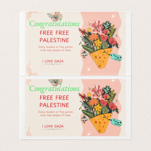 Glückwunschkarte (Innenseite Aufgefaltet)