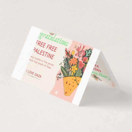 Glückwunschkarte (Rückseite)