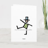 Glückwunschkarte Abschluss Karte (Rückseite)