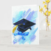 Glückwunschkarte Abschluss Karte (Gelbe Blume)