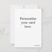 Glückwunschkarte Dankeskarte (Rückseite)