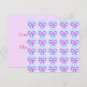 Glückwunschkarte Einladung (Vorne/Hinten)