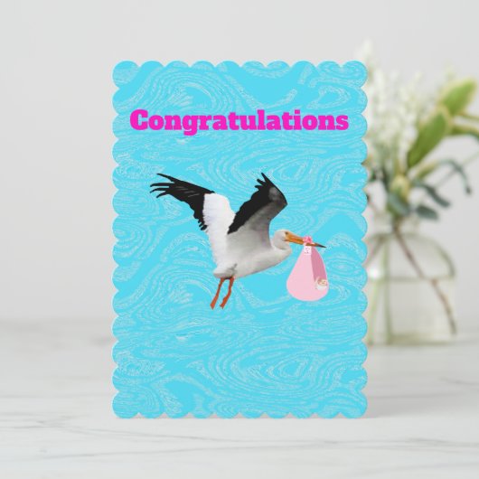 Glückwunschkarte Einladung (Stehend Vorderseite)