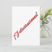 Glückwunschkarte Einladung (Stehend Vorderseite)