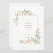 Glückwunschkarte Feiertagskarte (Vorne/Hinten)