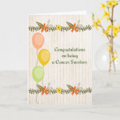 Glückwunschkarte für den Krebs-Überlebender Karte (Gelbe Blume)