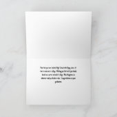 Glückwunschkarte für den Schulabschluss Dankeskarte (Innenseite)