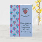 Glückwunschkarte für die Grundausbildung der Luftw Karte (Gelbe Blume)