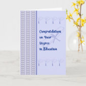 Glückwunschkarte für ein Gradmesser in Bildung Karte (Gelbe Blume)