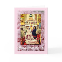 Glückwunschkarte für Hochzeiten