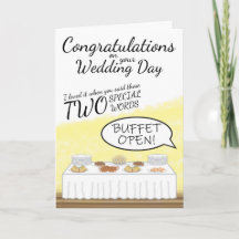 Glückwunschkarte für Hochzeiten